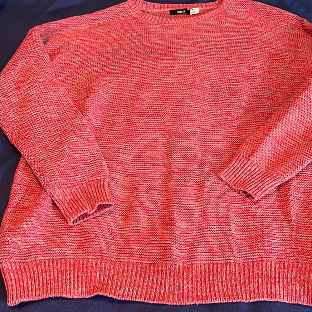 Cotton blend knit sweater